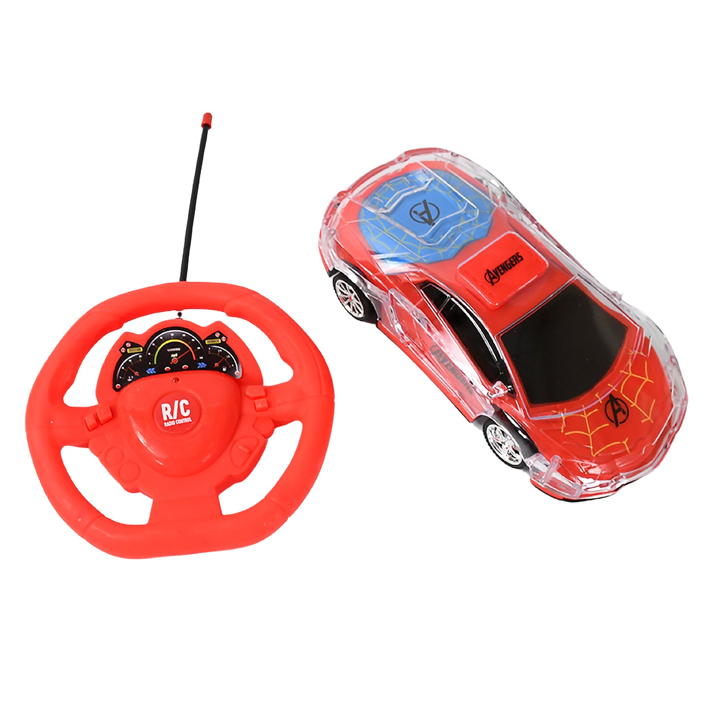 17927 Plastic Remote Control Car Remote Control Racing Car With Two Function Backward And Forward. Handle Design Remote. Best Birthday Gift Birthday Return Gift With Rechargeable Battery For Car