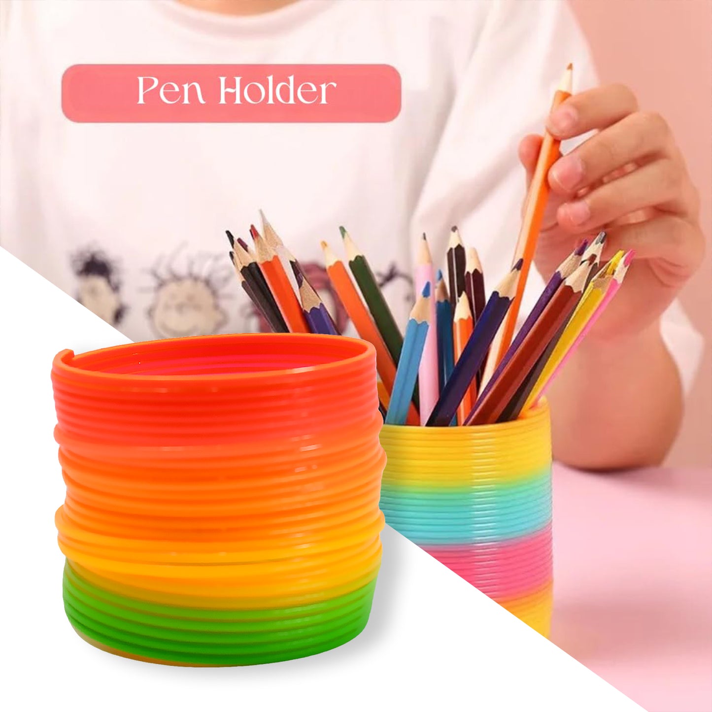 17744 Rainbow Spring Rainbow Spring Toys Slinky Slinky Spring Toy Toy For Kids For Kids Adults Of All Age Group For Birthdays Compact And Portable Easy To Carry (1 Pc)